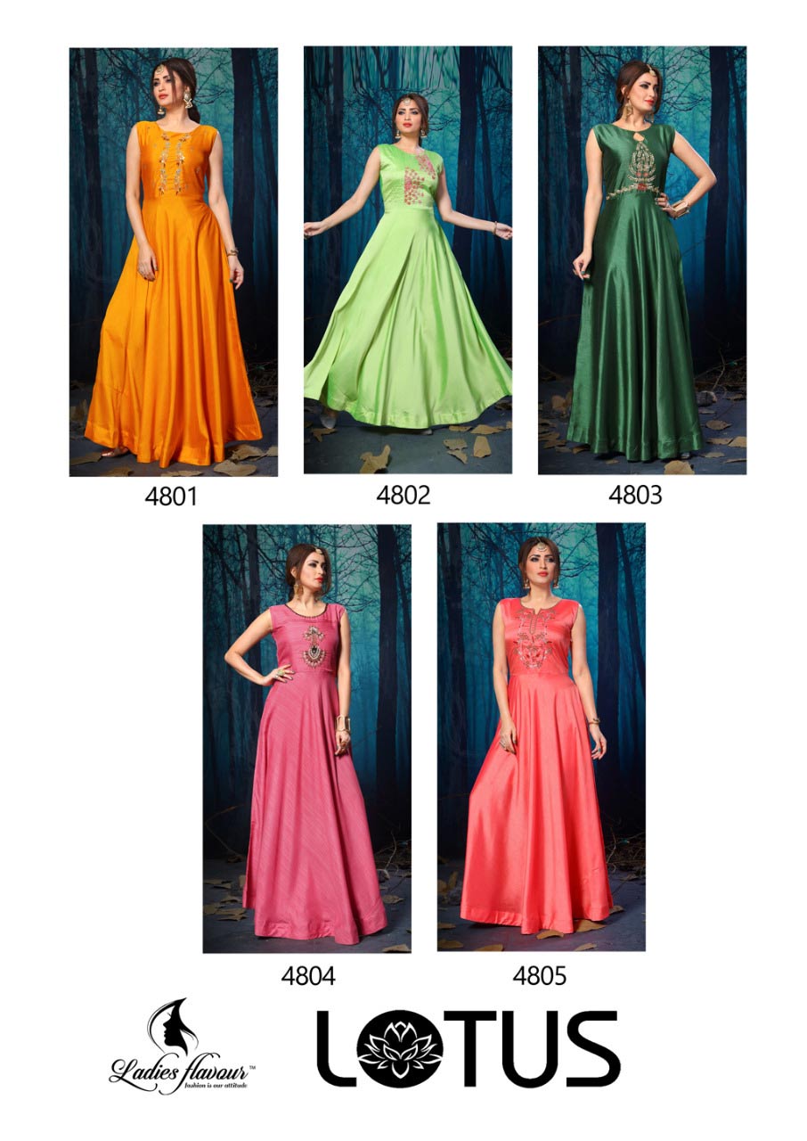 Lotus Ladies Flavour Silk Handwork Gown Manufacturer Lotus Ladies Flavour Silk Handwork Gown Manufacturer